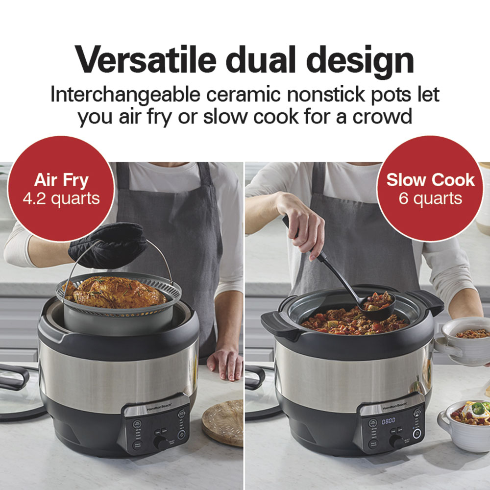 Hamilton Beach combineert slowcooker en airfryer